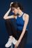 -No. CLWT4030 Dynamic Fly Crop Top Royal Blue, ropa de gimnasio, camiseta sin mangas, yoga top, ropa para trotar, sujetador de yoga, ropa deportiva de moda, tops casuales para mujeres _ Made in KOREA